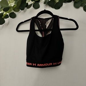 Under Armour Pink Cross Strap Sports Bra